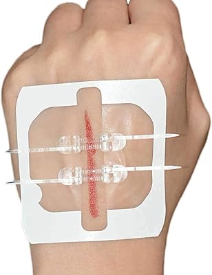 2 pièces de fil de suture à fermeture éclair, bande auxiliaire extra large
