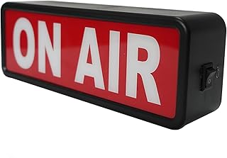 Panneau lumineux d'enregistrement en studio live (studio/home studio/entreprise/bureau ou décoration murale). bouton marche/arrêt