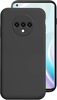 Coque en silicone pour oneplus 7t, housse de protection complète au toucher doux