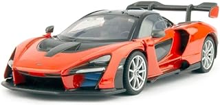 Mclaren senna orange métallisé et noir immortal legends 1/24 modèle de voiture moulé
