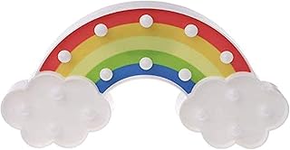 Lampe de nuit à lumière blanche chaude, lumière arc-en-ciel à led, décoration