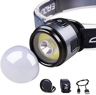Chasingly lampe frontale led rechargeable super lumineuse de 3 200 lumens avec lumière