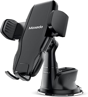 Moxedo support de téléphone magnétique pour voiture pour tableau de bord/pare-brise, base d'aspiration