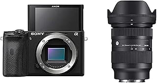 Appareil photo sans miroir sony alpha a6600 | noir | ilce-6600 avec sigma