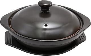 Casserole en céramique avec couvercle et plateau pour nouilles ramen, ragoûts, soupes