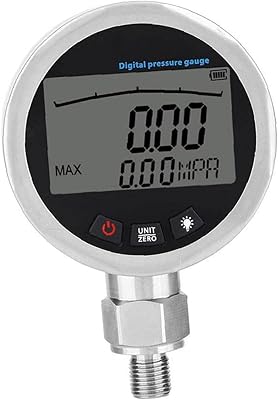 Manomètre à gaz numérique avec connecteur mâle g1/4 lcd 0 40mpa, outils