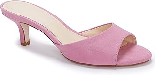 Sandales à enfiler dos nu petit talon et bout ouvert pour femme