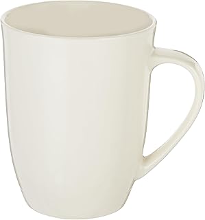 Tasse à café de shallow, en porcelaine, taille 450 ml, blanc