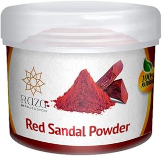 Raza herbals & spices poudre de santal rouge 50 g pour la peau