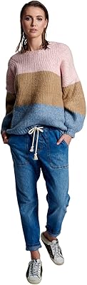 Jean taille basse avec cordon de serrage one teaspoon pour femme