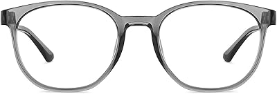 Lunettes d'ordinateur bleues lenskart antireflet monture complète couleur grise pour hommes et femmes