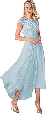 Robes de soirée formelles en mousseline avec poches pour femmes avec manches p053