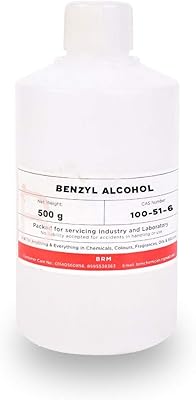 Brm chemicals alcool benzylique - 500g pour la fabrication de savons, shampoings, lotions