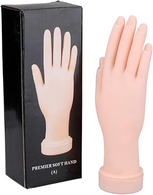 1pc yohappy flexible silicone main ongles pratique main gauche doux formation affichage main