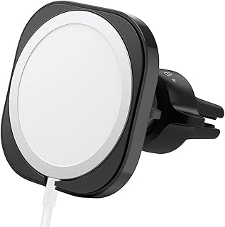 Support de téléphone spigen magfit avec support de voiture ventilé conçu pour magsafe