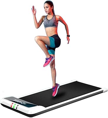 Tapis de course intelligent 2-en-1 ultra-fin cool baby pour le fitness, blanc