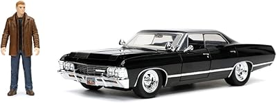 1967 chevy impala s sport sedan black & dean winchester diecast supernatural (2005-2020)