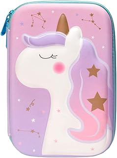 Gzs trousse à crayons licorne pour filles porte-crayon 3d eva de grande capacité