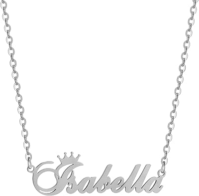 Collier prénom personnalisé en argent pour femme, chaînes prénom personnalisées, collier prénom personnalisé