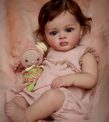 Poupée bébé fille nouveau-né nano classique, taille 24 pouces 60 cm, en tissu