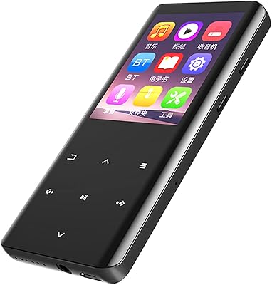 Bebesky d18 bt lecteur de musique hi-fi portable mp3 écran oled 2,4 pouces