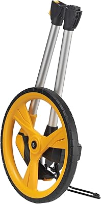 Roue de mesure pliable freemans de 10 km avec pneu en polyuréthane à