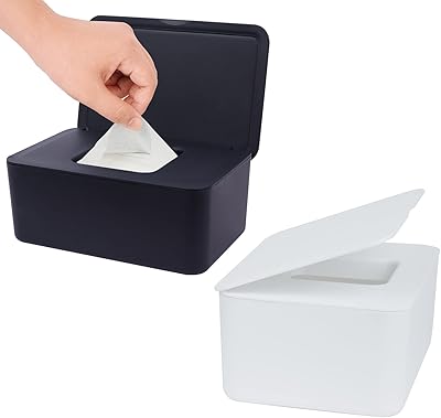 Distributeur de lingettes 2 paquets, porte-lingettes pour bébé et adulte, récipient à lingettes