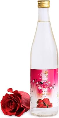 Eau de rose 100% pure d'abou sheba, (500 ml)