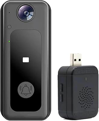 Caméra de sonnette sans fil wi-fi grand angle morelian 125 degrés