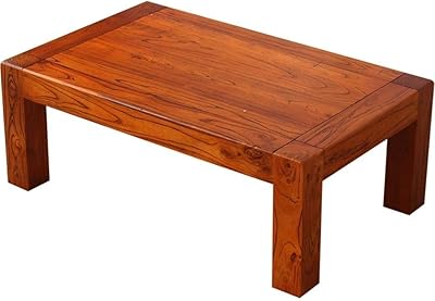 Table à thé en orme ancien, table basse de salon, petite table basse
