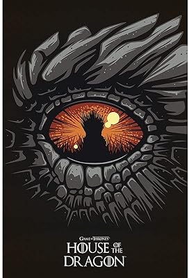 Affiche game of thrones maison du dragon 61 x 915