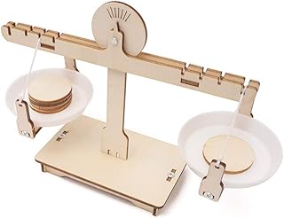 Balance faite à la main, levier en bois, mesure du poids, apprentissage