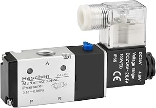 Électrovanne pneumatique électrique hexin 3v210-08 24vdc 48w pt1 4 3 2 voies ce