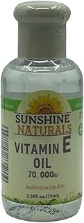Huile de vitamine e sunshine naturals 70 000 ui hydrate la peau sèche