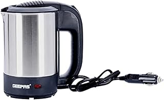 Bouilloire de camion geepas en acier inoxydable de 0,5 l, élément chauffant dissimulé