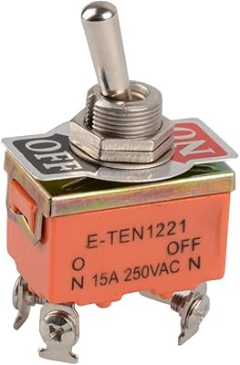 Interrupteur marche/arrêt fiable à 2 positions, mini interrupteur à bascule 15 a, interrupteur