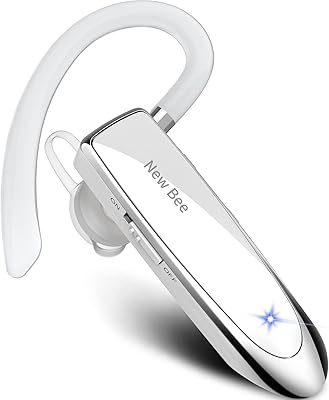 New bee écouteurs bluetooth mains libres appels téléphoniques 24 heures sur 24 casque