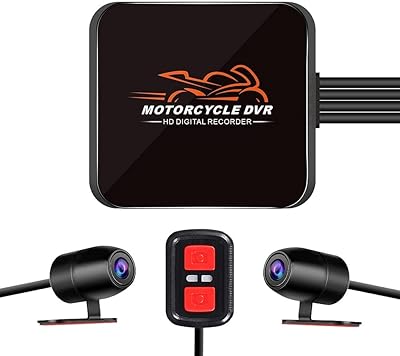 Caméra de tableau de bord de moto double canal vsysto, enregistrement vidéo, conduite