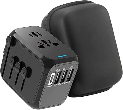 Adaptateur de voyage nikomi world, adaptateur secteur chargeur international, adaptateur secteur chargeur mural