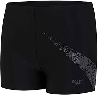 Maillot de bain spedo boomstar aqua short pour garçon, noir/oxyde, 9-10 ans