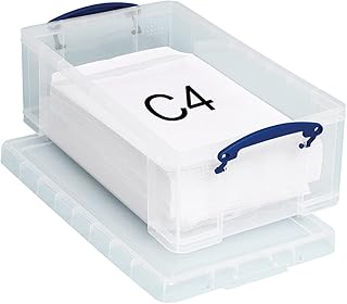 Conteneur de rangement en plastique empilable, léger et robuste, vraiment utilisable, 12 l