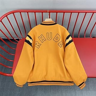 Veste bombe rhude verte hommes femmes veste de baseball brodée manteaux d'extérieur en laine (4, xl). Achetez en toute sérénité sur Diaytar