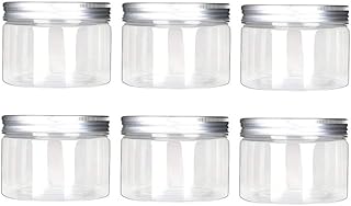 6 pièces 120ml 4oz récipient de stockage cosmétique en plastique transparent avec couvercle