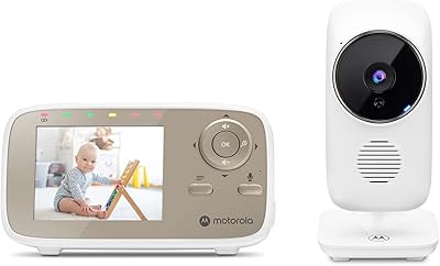 Moniteur bébé motorola 2,8 pouces avec zoom numérique, audio bidirectionnel et affichage