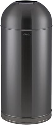 Poubelle extérieure grande poubelle extérieure en acier inoxydable avec seau intérieur amovible, conteneur