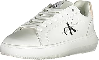 Baskets à plateforme calvin klein monol pour femme, blanc/pêche, 38 eu