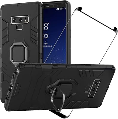 Coque pour samsung galaxy note 9 + protecteur d'écran en verre