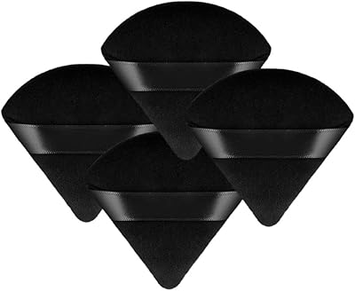4 pièces éponge de maquillage triangulaire douce pour poudre pour le visage
