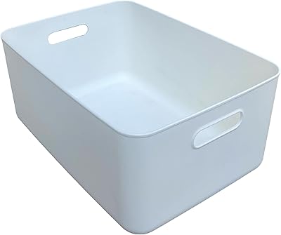 Panier de rangement fcg home white box pour garde-manger (taille l)
