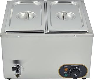 Table à vapeur électrique bain marie en acier inoxydable pour usage domestique